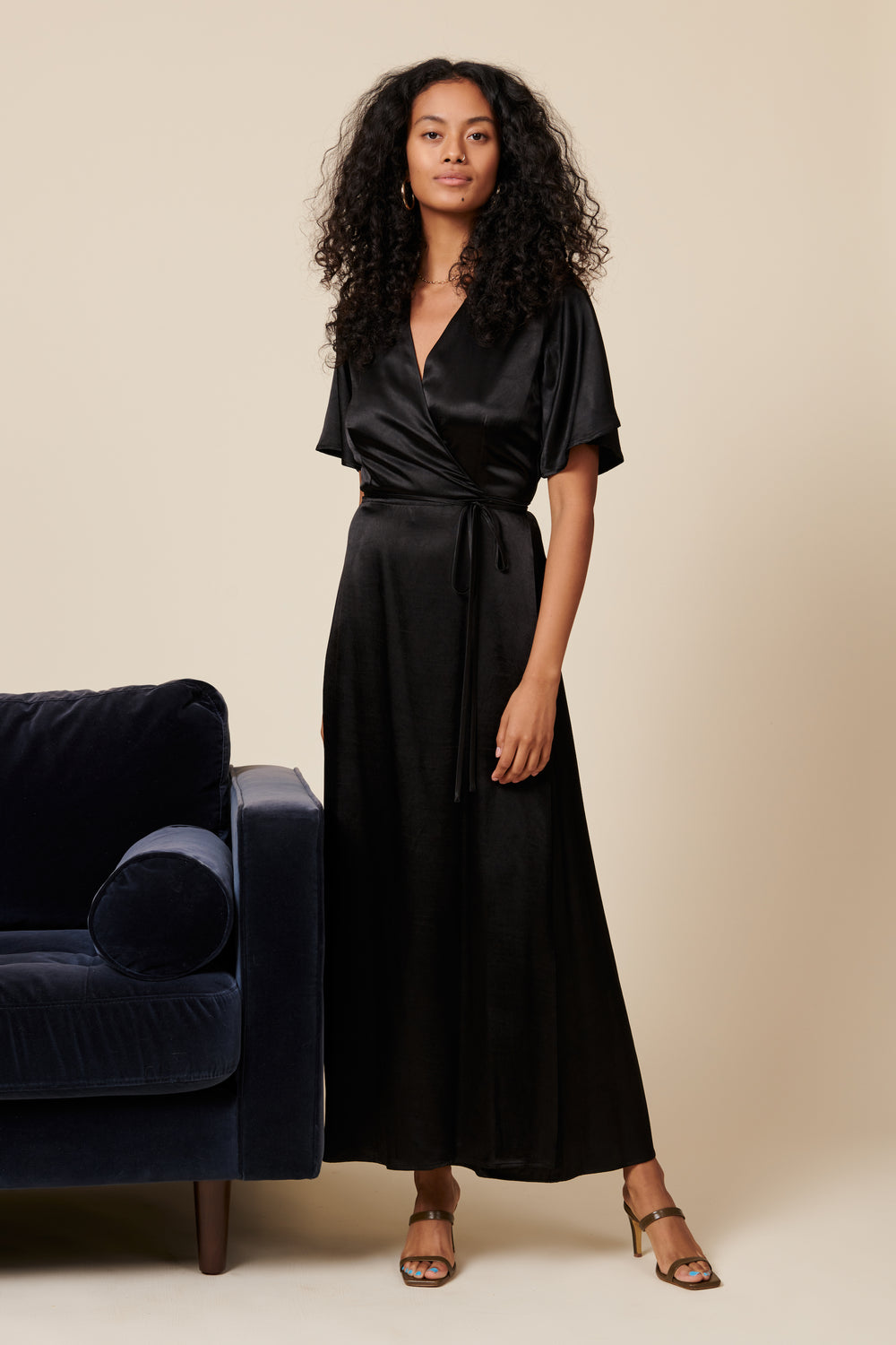 Lola Wrap Dress in Black · Whimsy ☀ Row ...